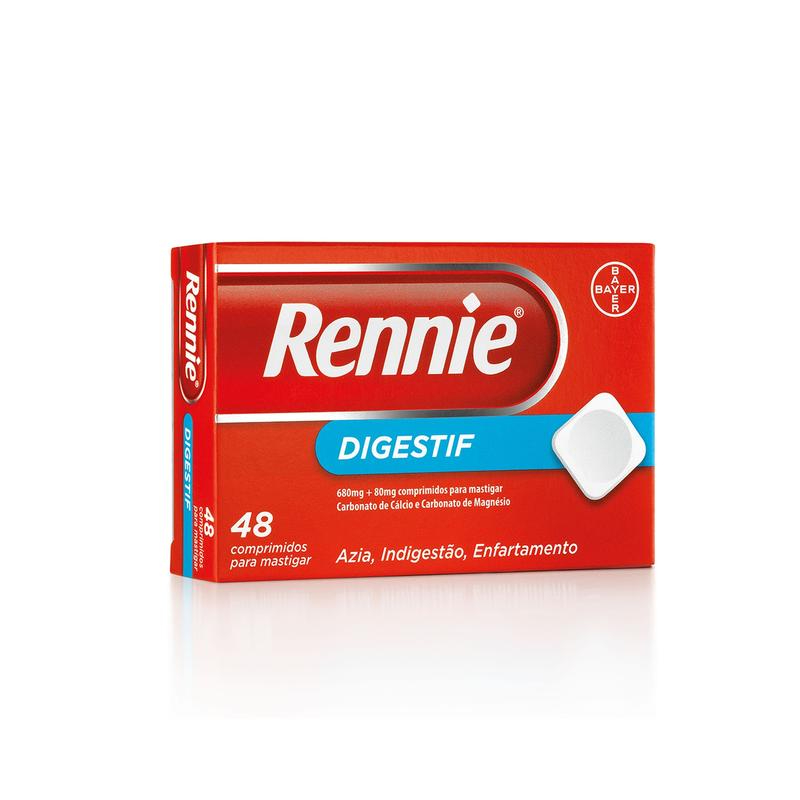 Rennie Digestif 680/80 mg x 48 Comprimidos Mastigáveis