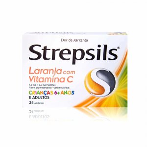 Strepsils Laranja com Vitamina C - 24 pastilhas
