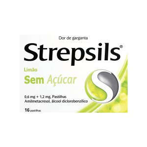 Strepsils Limão Sem Açúcar - 16 pastilhas