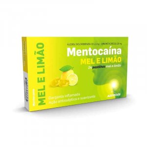 Mentocaína Mel e Limão 24 Pastilhas