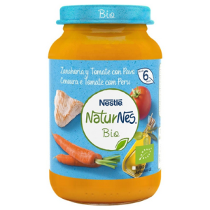 Nestlé Naturnes Bio Boião Cenoura, Tomate com Peru 190g 6m+