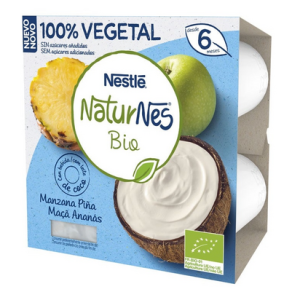 Nestlé Naturnes Bio Leite de Côco/Maçã/Ananás 4x90g