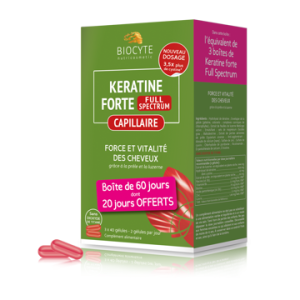 Biocyte Keratine Forte Extra Plus 120 Cápsulas  - 20 Dias de Oferta