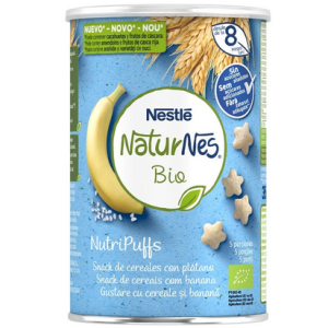 Nestlé Naturnes Bio NutriPuffs Banana 35g 8m+