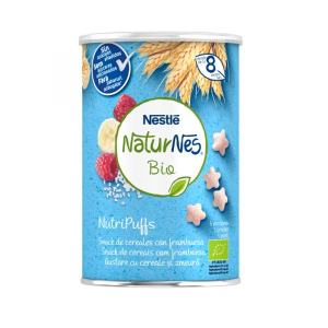 Nestlé Naturnes Bio Nutripuffs Framboesa 35g 8m+