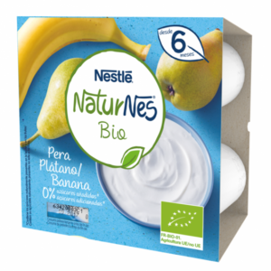Nestlé Naturnes Bio Pera, Banana 4x90g