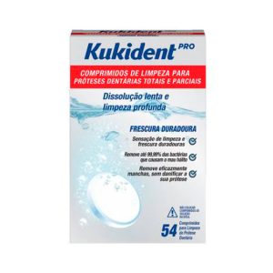 Kukident Pro Comprimidos de Limpeza para Próteses Dentárias 28 Unidades