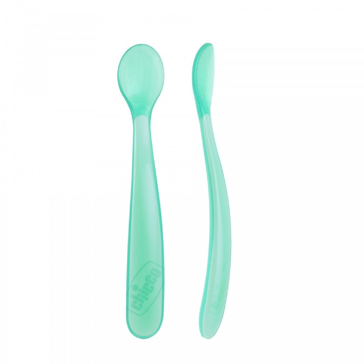 Chicco Colher de Silicone Pack Verde