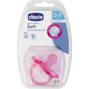 Chicco Chupeta Physio Soft Silicone Rosa 0-6m