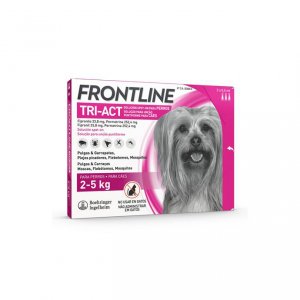 Frontline Tri-Act Cão Pipeta 2-5kg 0,5mL X3 