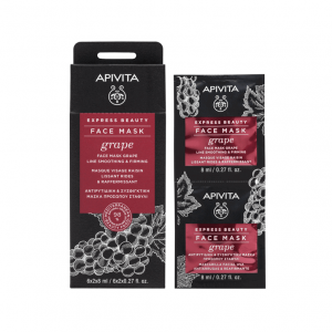Apivita Express Beauty Máscara Refirmante Antirrugas de Uva 2x8mL