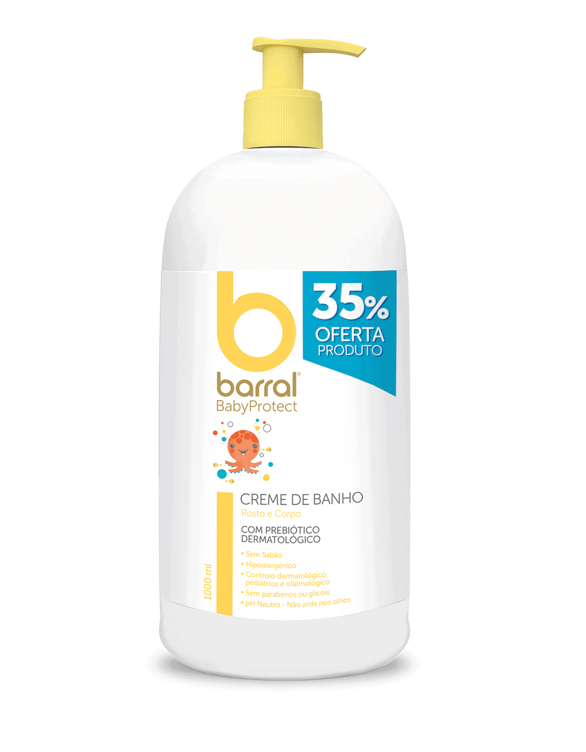Barral BabyProtect Creme de Banho com Oferta de 35% 1000mL