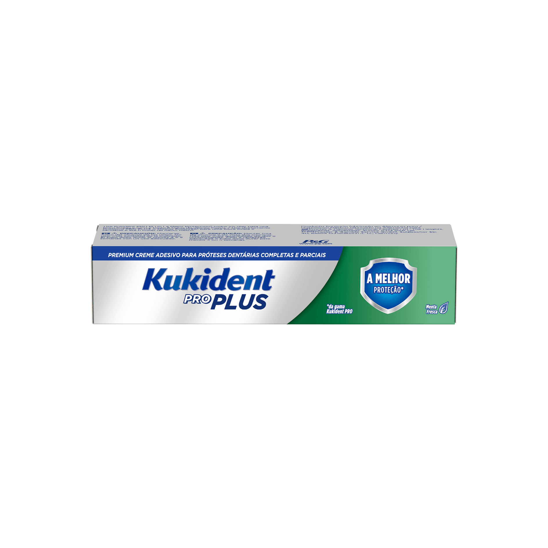 Kukident Pro Proteção Dupla Creme Adesivo para Próteses Dentárias 40g 