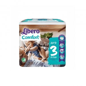 Libero Fralda Comfort 3 (5/9kg) 30 Unidades
