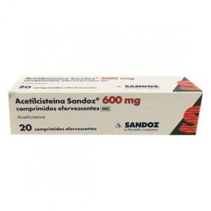 Acetilcisteína Sandoz 600 mg 20 Comprimidos Efervescentes