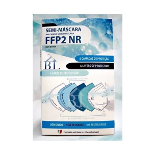 Semi-máscara de proteção auto-filtrante FFP2 NR x 50 unidades