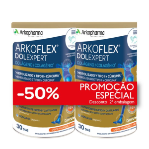 Arkoflex Dolexpert Colagénio Sabor Laranja 390g Duo - 40% na 2ªemb+Oferta de Misturador