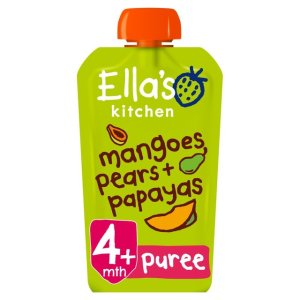 Ella's Kitchen Puré de Fruta - Pêra, Manga e Papaia 120g