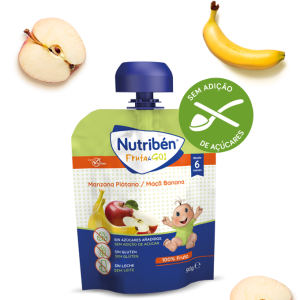 Nutribén Fruta&Go! Puré Maçã e Banana 90g