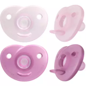 Philips Avent Chupeta Pack Soothie Silicone 0-6m Menina x2