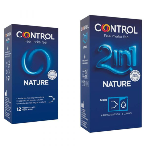 Control Preservativo Nature x12 + Kit 2in1 Nature x6 & Gel Lubrificante Nature x6