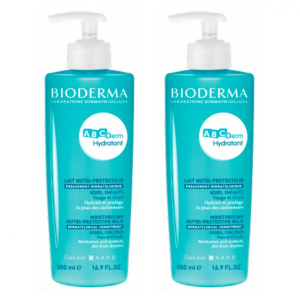 Bioderma ABCDerm Duo Leite Hidratante 2x500mL com Preço Especial
