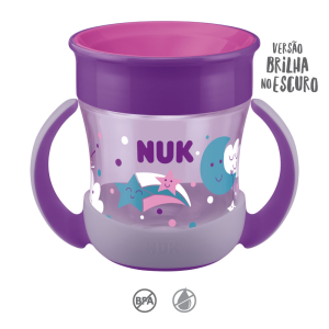 Nuk Mini Magic Cup Brilha no Escuro 6M+ 160mL