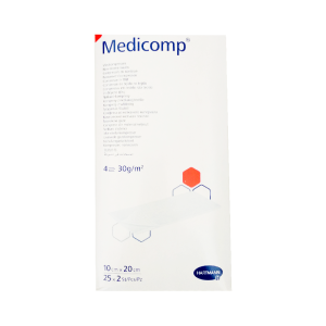 Medicomp Compressas 10x20cm TNT Esterilizadas 50 Unidades (25x2 Unidades)