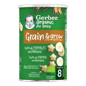 Nestlé Gerber Organic NutriPuffs Banana 35g 8m+