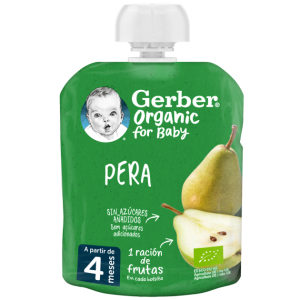 Nestlé Pacotinho Gerber Organic Pera 90g 4m+