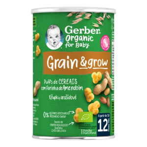 Nestlé Gerber Organic Nutripuffs Amendoim 35g 12m+