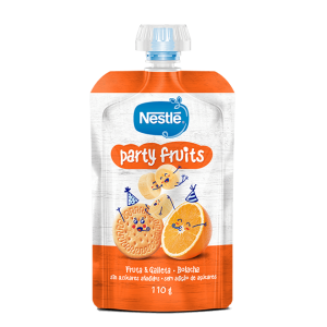 Nestlé Pacotinho Party Fruits Fruta e Bolacha 110g