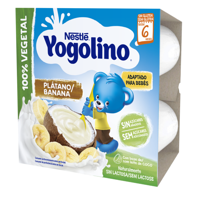 Nestlé Yogolino Banana com Leite de Coco 4x100g