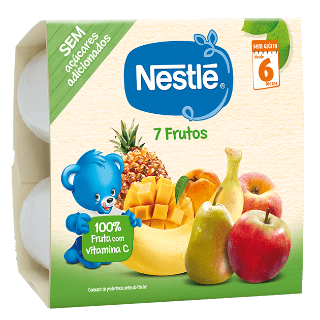 Nestlé Copinhos de Fruta 7 Frutos 4x100g 6m+
