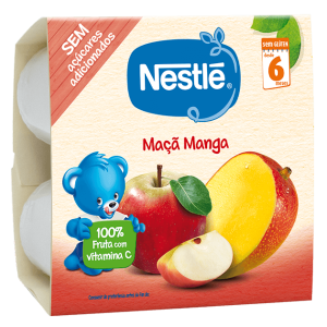 Nestlé Copinhos de Fruta Maçã/Manga 4x100g 6m+