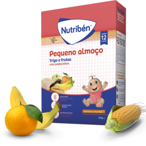 Nutribén Papa Pequeno-Almoço Trigo e Frutas Não Láctea 375g 12m+