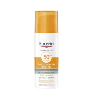 Eucerin Sun Oil Control Tinted Gel-Creme Toque Seco Claro FPS50+ 50mL