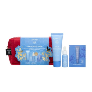 Apivita Aqua Bee Coffret CofretGel-Creme Textura Ligeira + Oferta Booster+ Gel Hidratante de Olhos