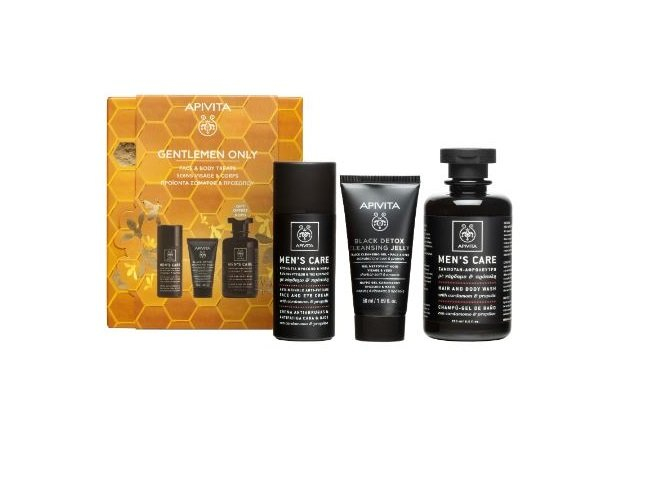 Apivita Gentlemen Only Coffret Creme + Gel + Oferta Gel Banho