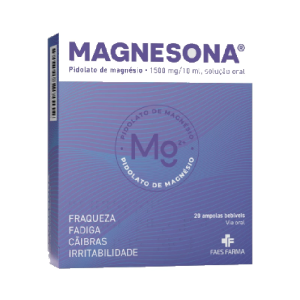 Magnesona, 1500 mg/10 mL x 20 solução oral ampolas