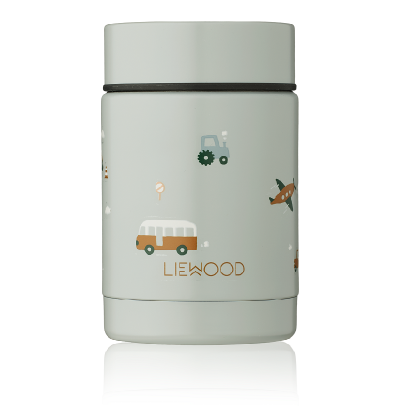 Liewood Nadja Food Thermos Vehicles/Dove Blue0434