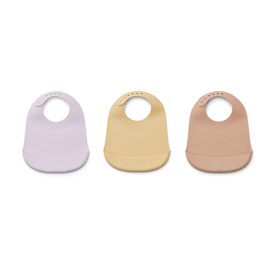 Liewood Maru Bib 3 Pack Lavander 9410 LW13000