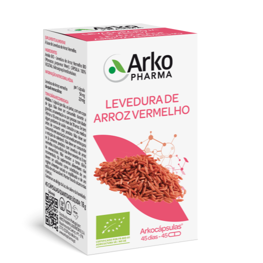 ArkoCápsulas Levedura de Arroz Vermelho 45 Cápsulas