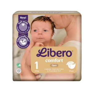 Libero Fralda Comfort 1 (2/5kg) 24 Unidades
