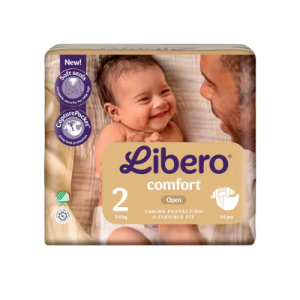 Libero Fralda Comfort 2 (3/6kg) 34 Unidades